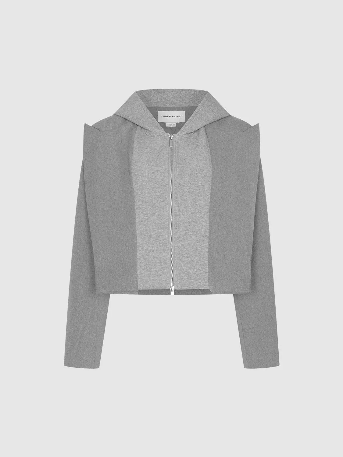 Zip Up Loose Blazers sold by Urban Revivo