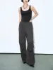 Flap Pocket Wide-Leg Pants sold by Urban Revivo