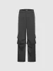Flap Pocket Wide-Leg Pants sold by Urban Revivo