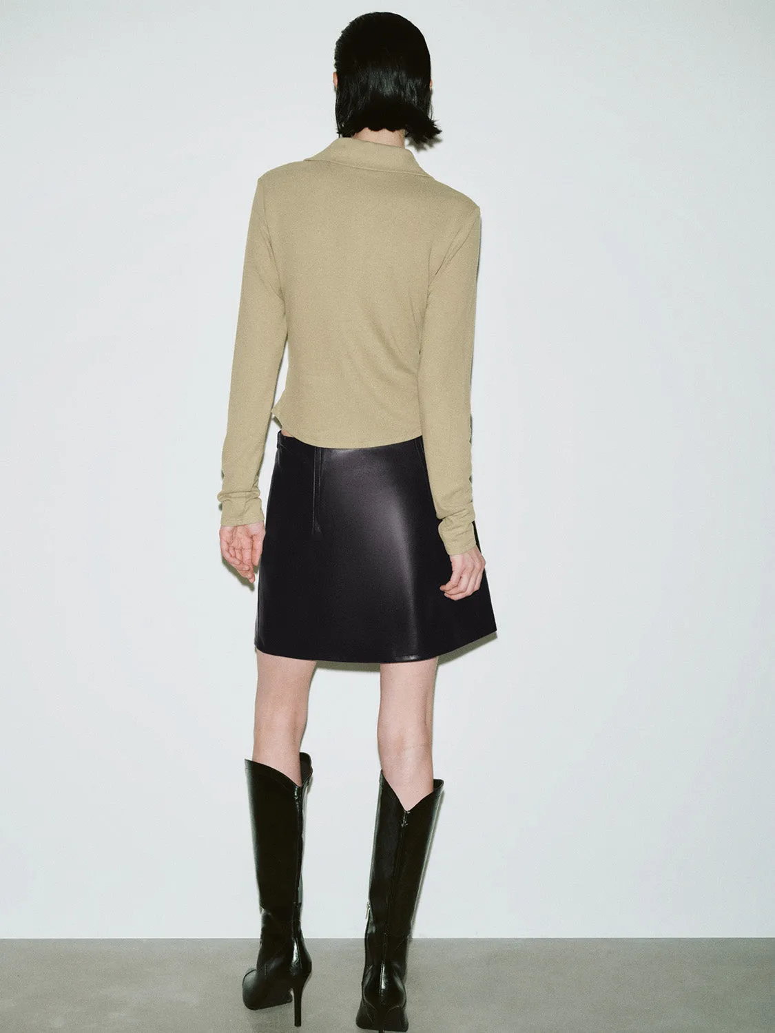 Zip Up Loose Shirts sold by Urban Revivo product image thumbnail 3