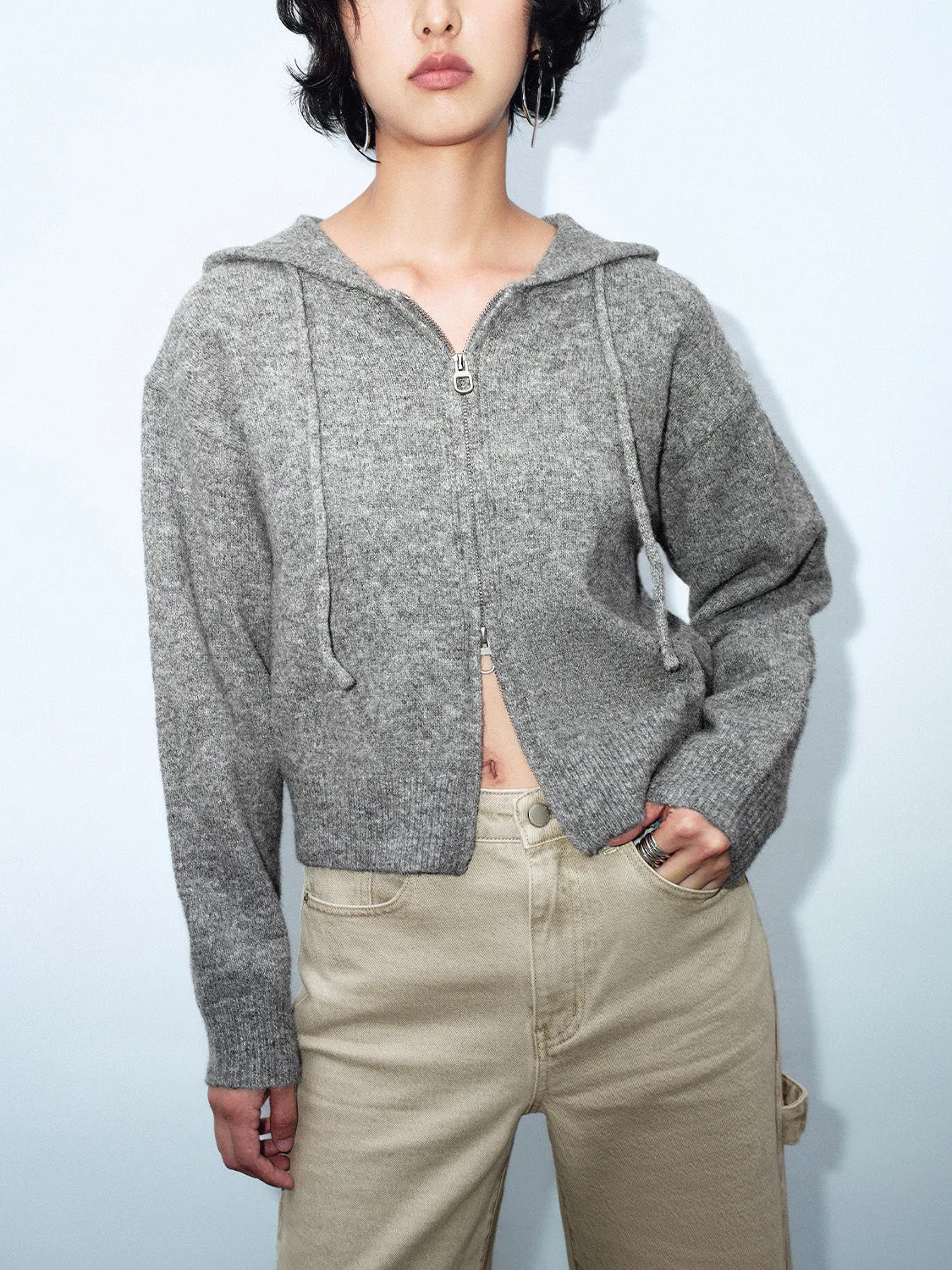 Crew Neck Loose Knitted Cardigans sold by Urban Revivo