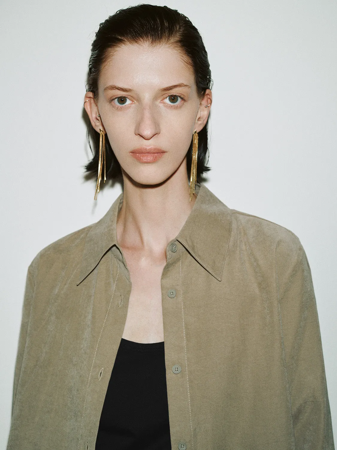 Button Up Loose Shirt sold by Urban Revivo product image thumbnail 5