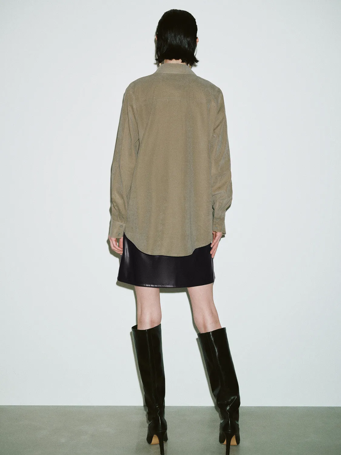 Button Up Loose Shirt sold by Urban Revivo product image thumbnail 3