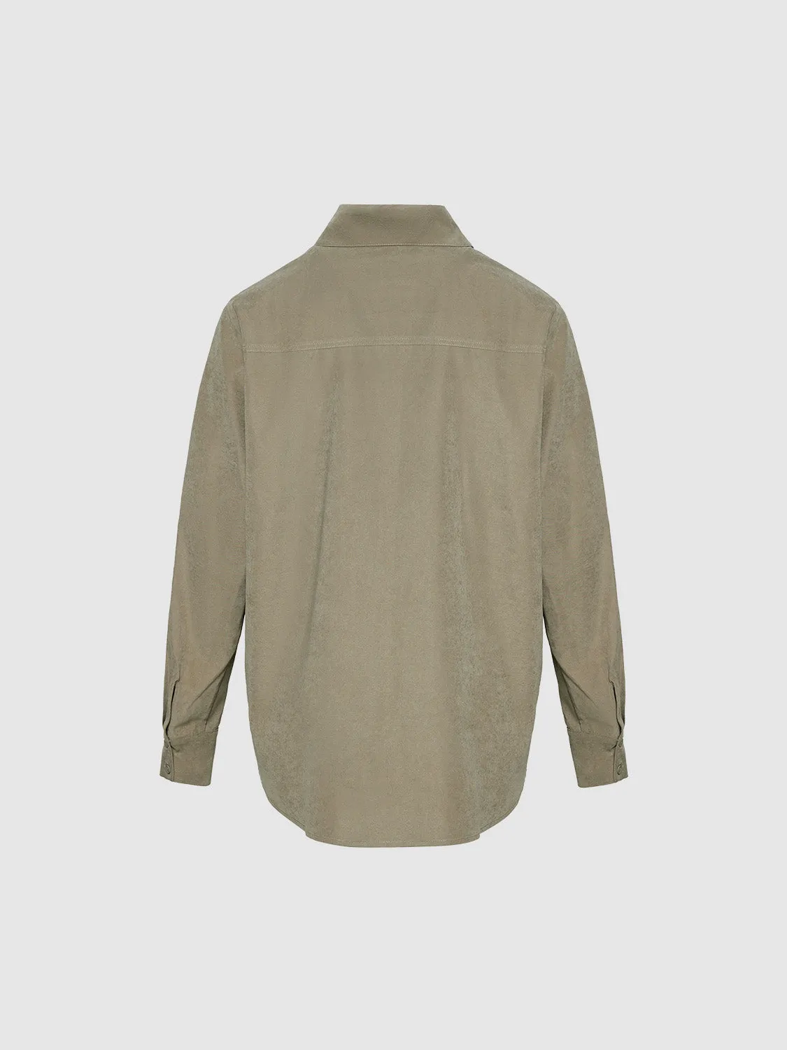 Button Up Loose Shirt sold by Urban Revivo product image thumbnail 2