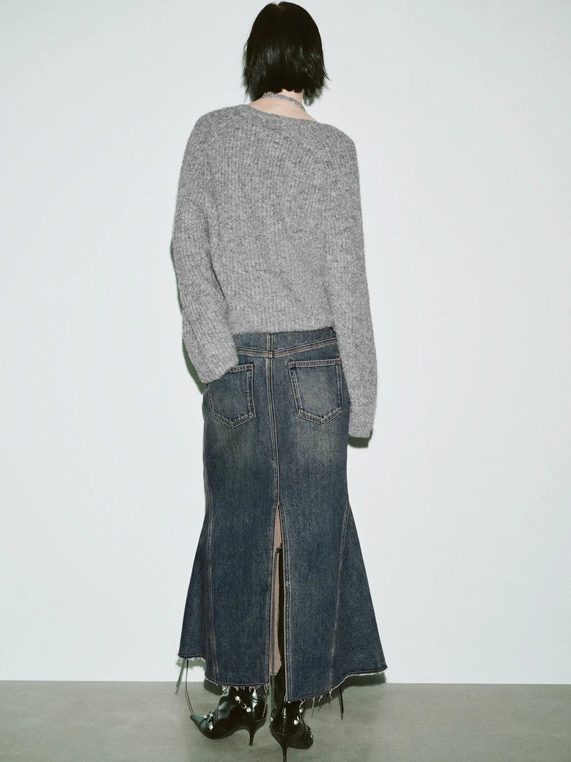 Fishtail Skirts Denim Skirts sold by Urban Revivo product image thumbnail 4