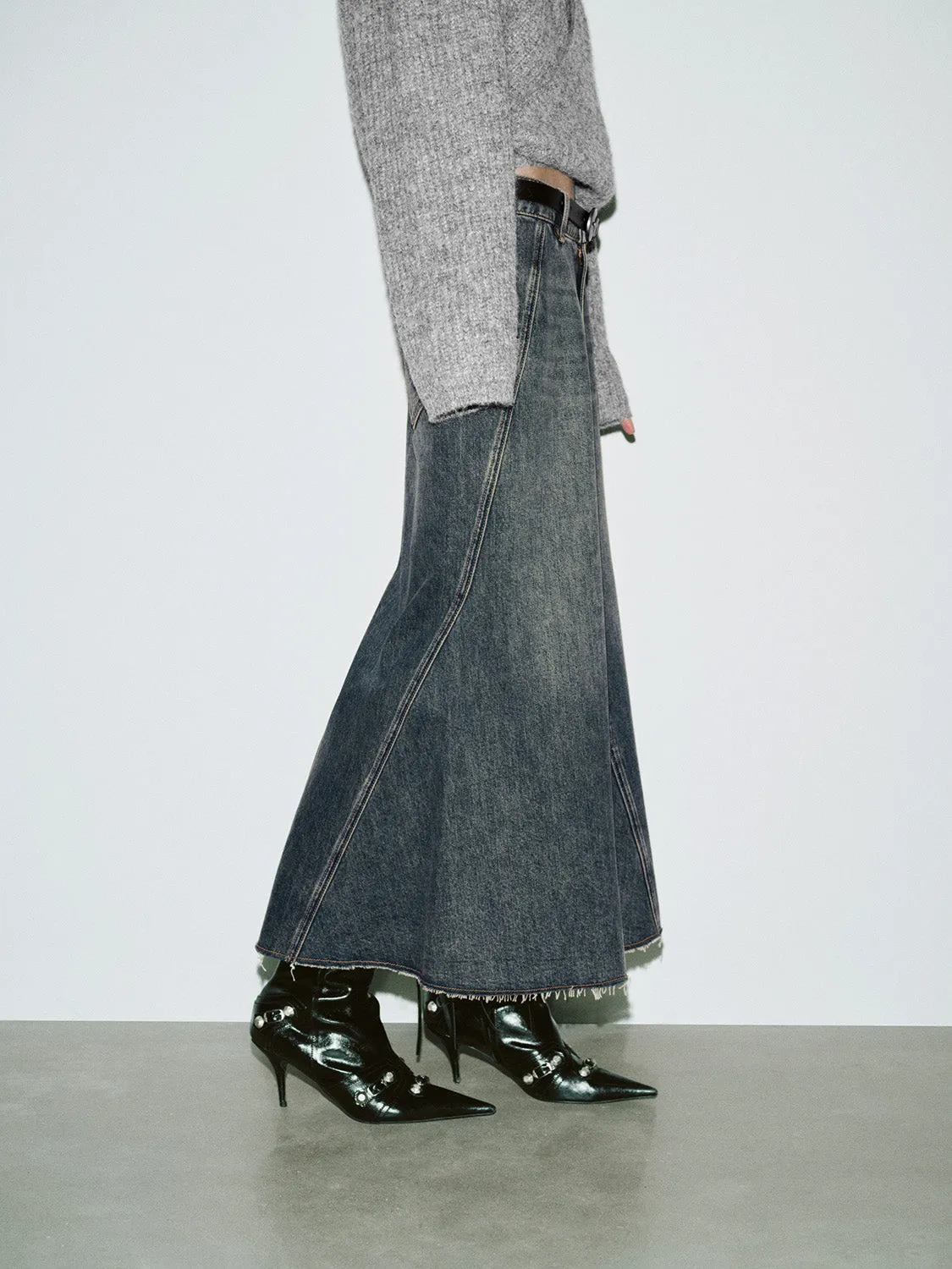 Fishtail Skirts Denim Skirts sold by Urban Revivo product image thumbnail 3