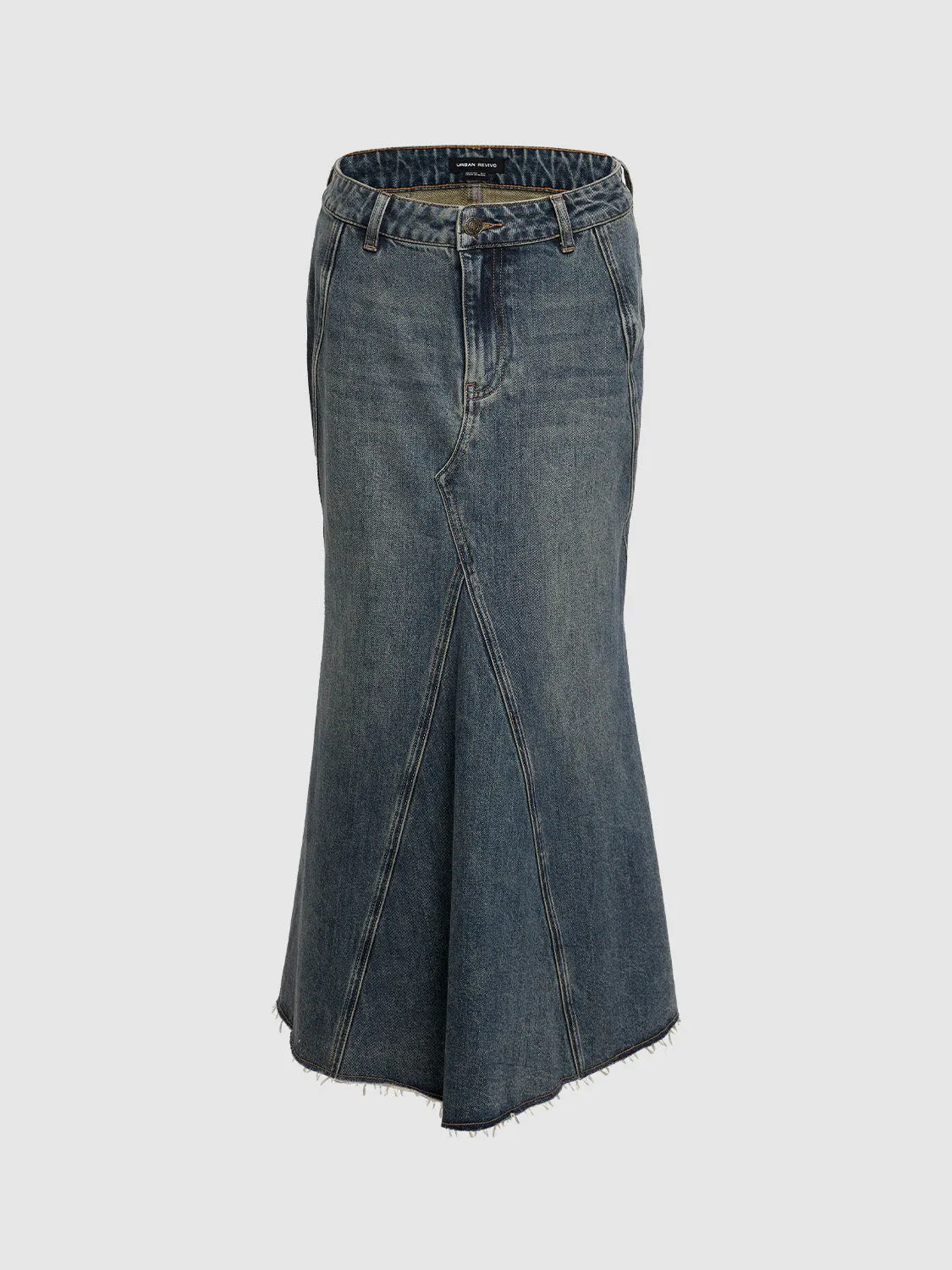 Fishtail Skirts Denim Skirts sold by Urban Revivo