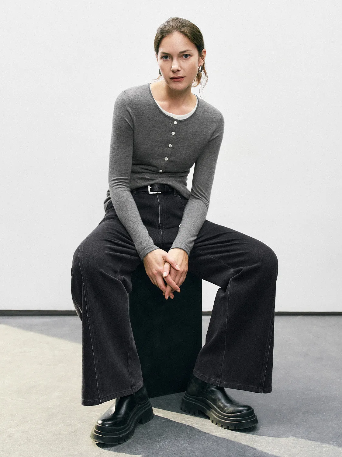 Knitted T-Shirts sold by Urban Revivo product image thumbnail 4