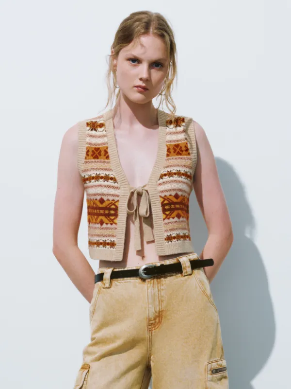 Knitted Vest sold by Urban Revivo
