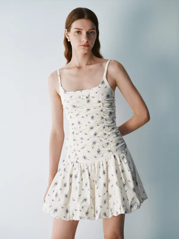 Floral Square-cut Collar A-Line Cami Dress made by Urban Revivo