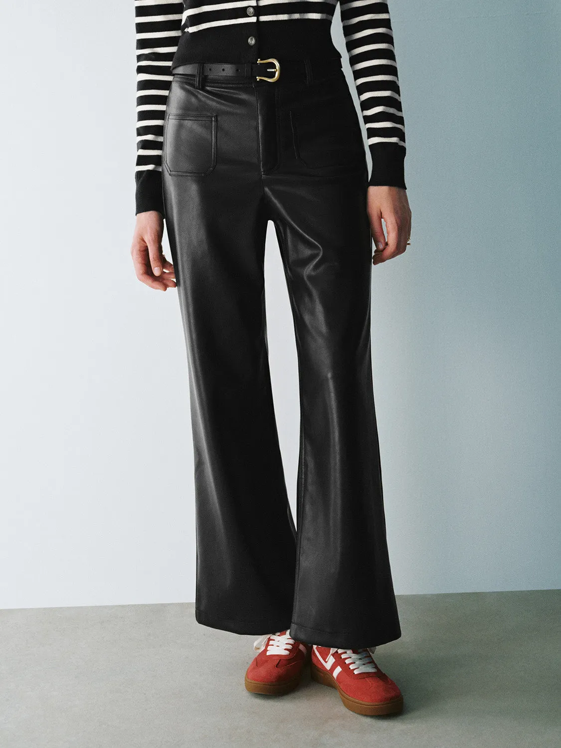 Front Pocket Wide-Leg Pants sold by Urban Revivo product image thumbnail 2