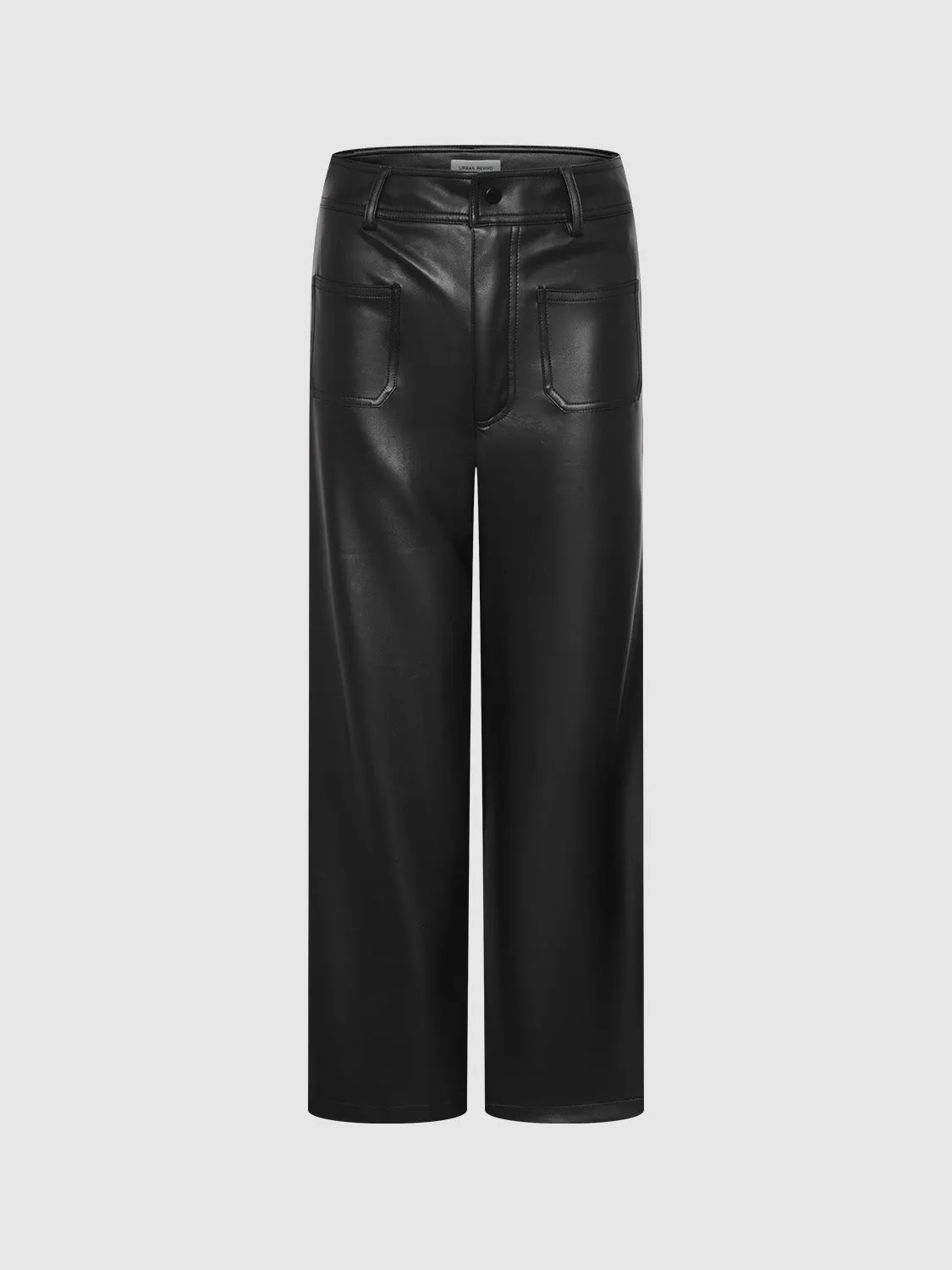 Front Pocket Wide-Leg Pants sold by Urban Revivo