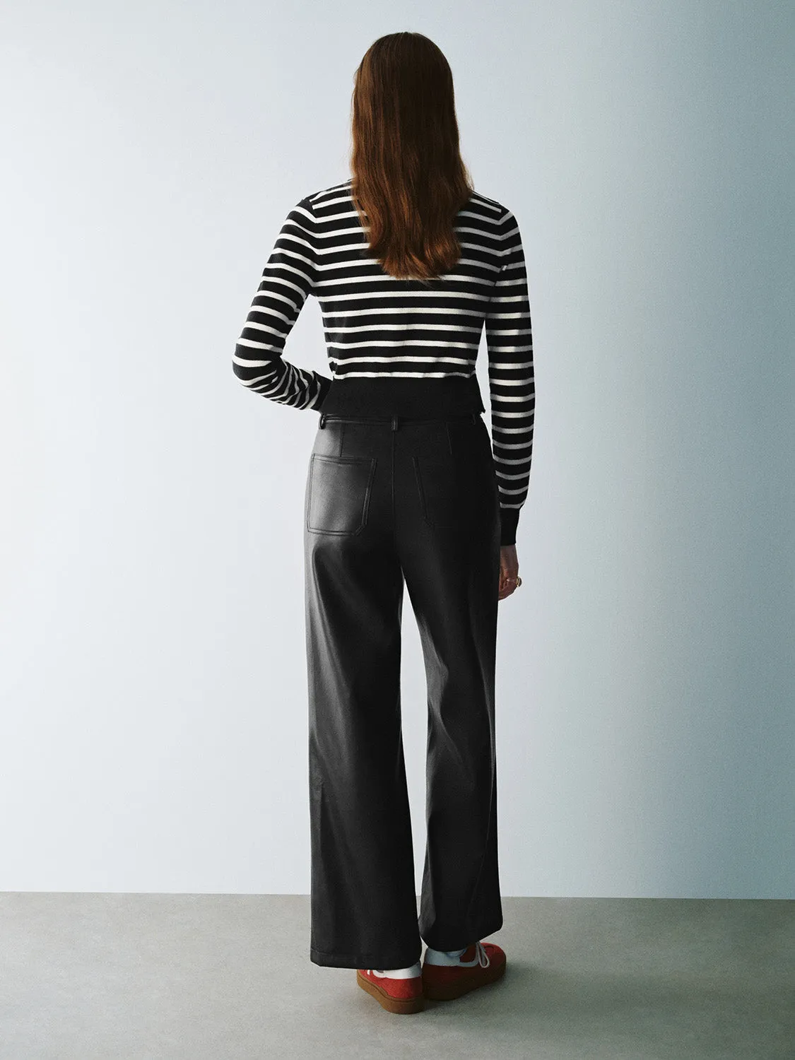 Front Pocket Wide-Leg Pants sold by Urban Revivo product image thumbnail 4