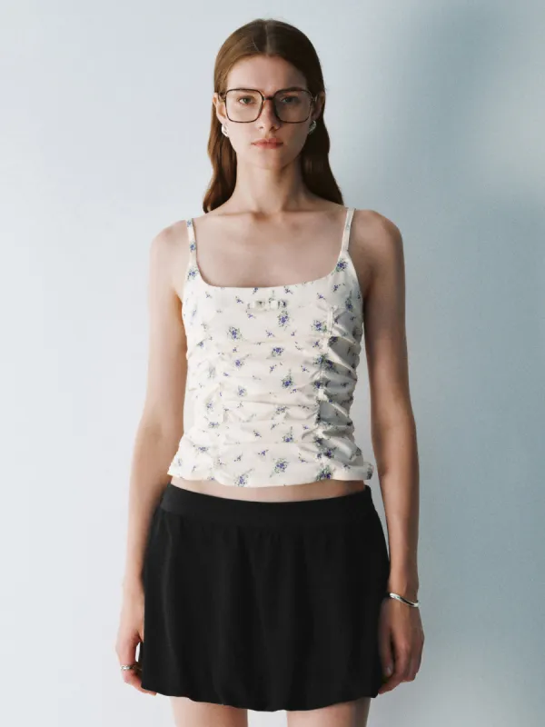 Floral Square-cut Collar Cami Top sold by Urban Revivo