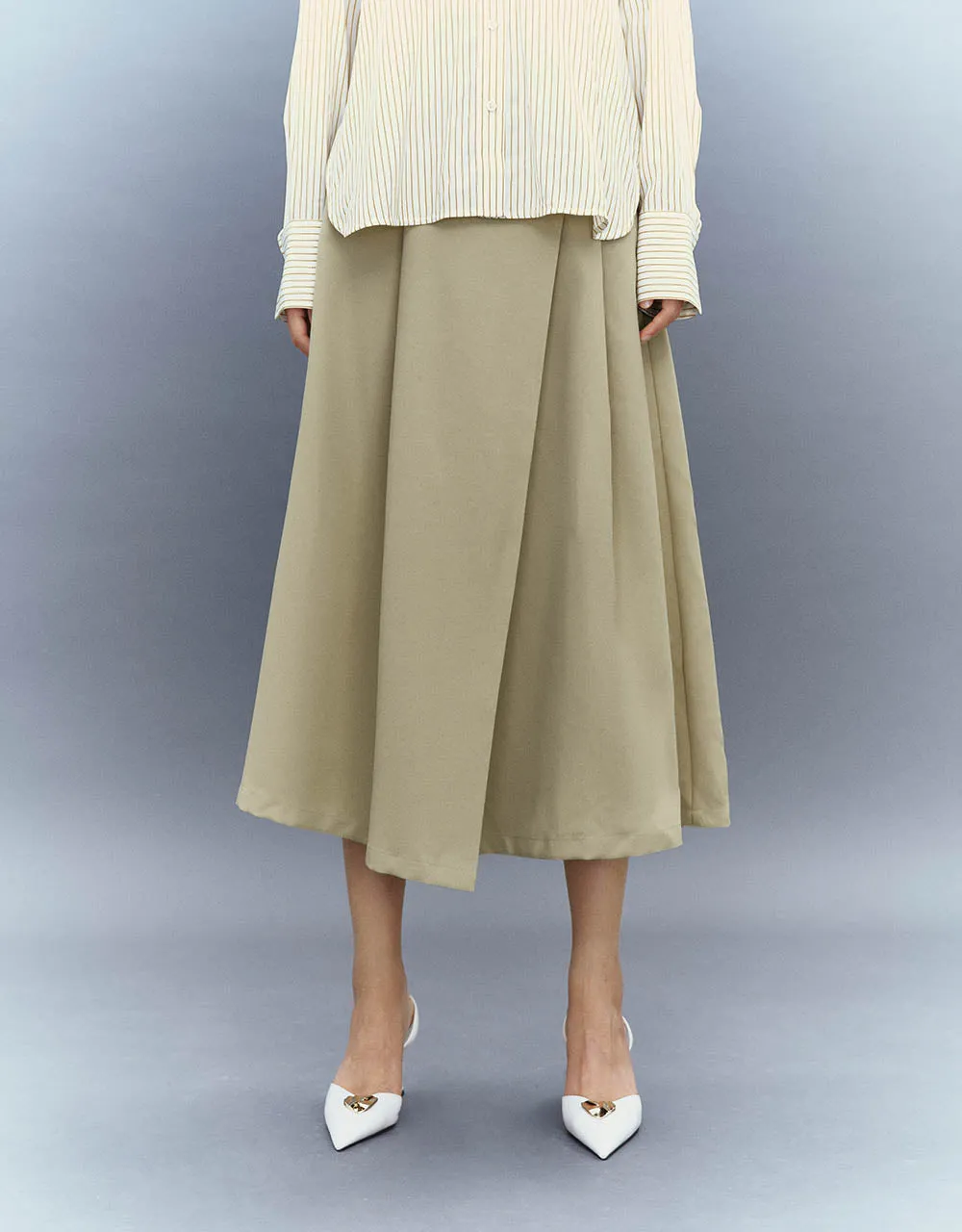 Midi A-Line Skirt sold by Urban Revivo product image thumbnail 3