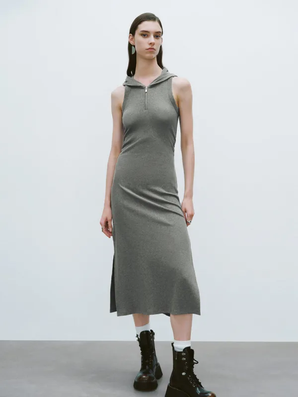 Sleeveless Hoodie Skinny-Fit Dresses sold by Urban Revivo