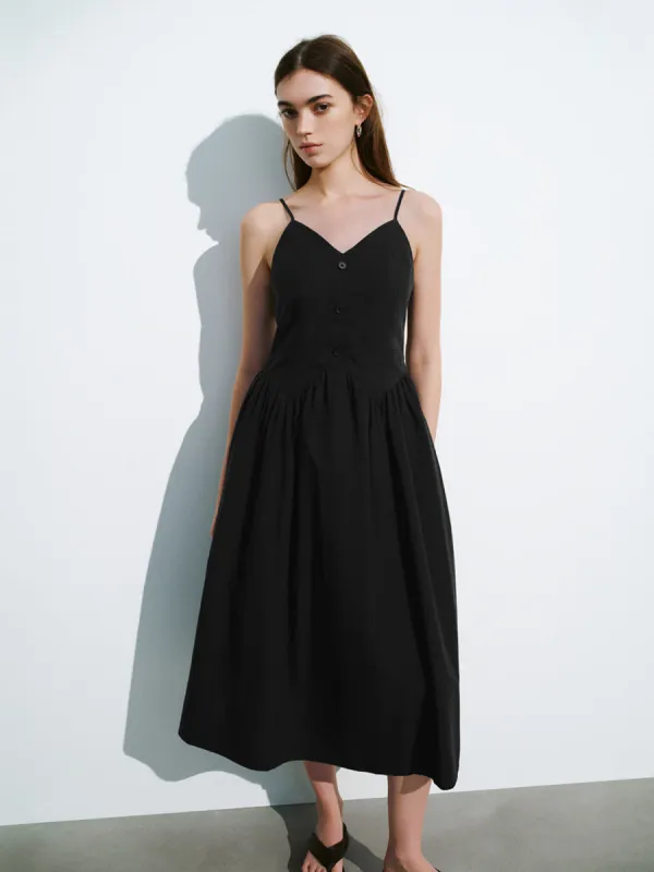Sleeveless V-Neck A-Line Dresses sold by Urban Revivo