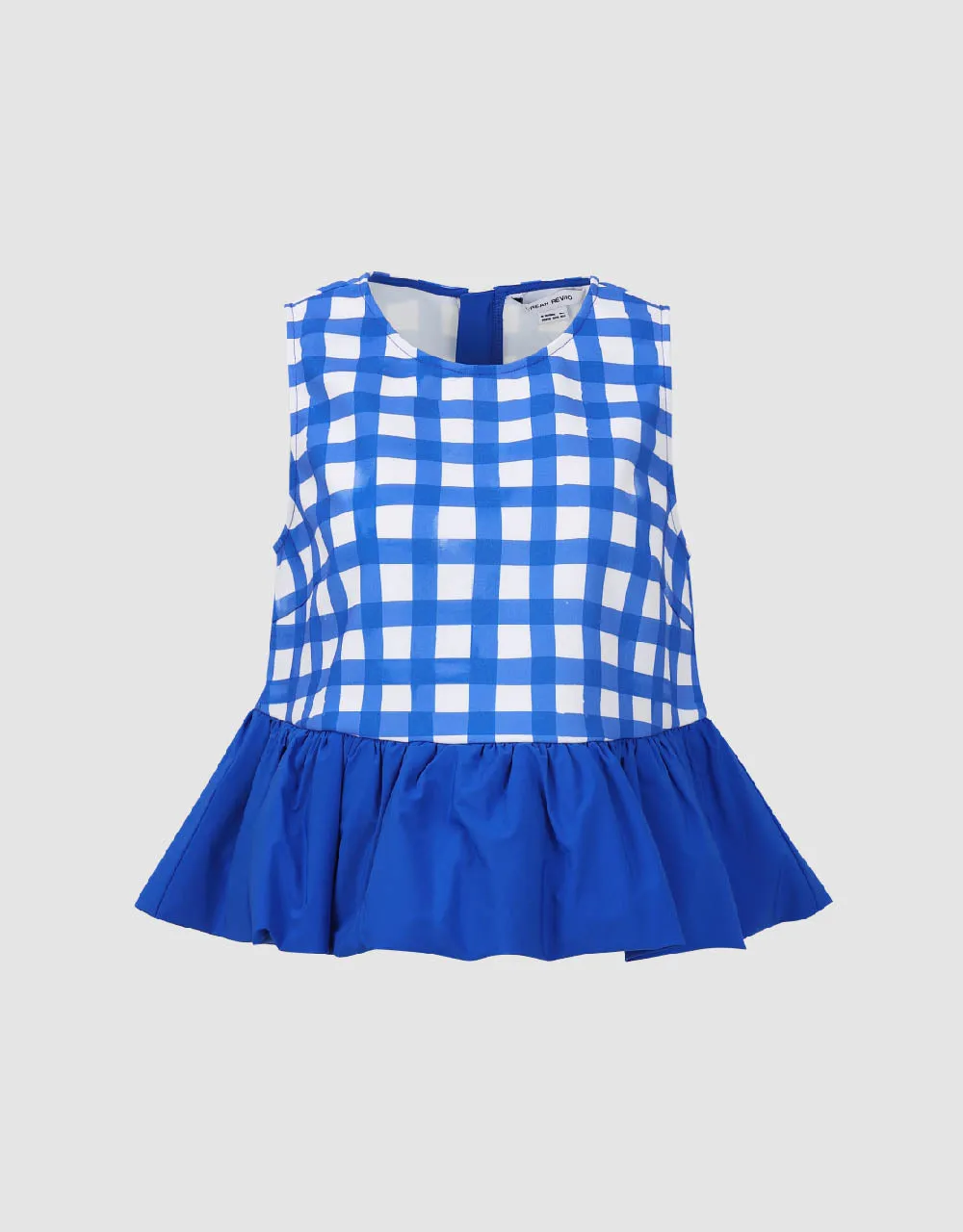 Plaid Crew Neck Cami Top sold by Urban Revivo product image thumbnail 4