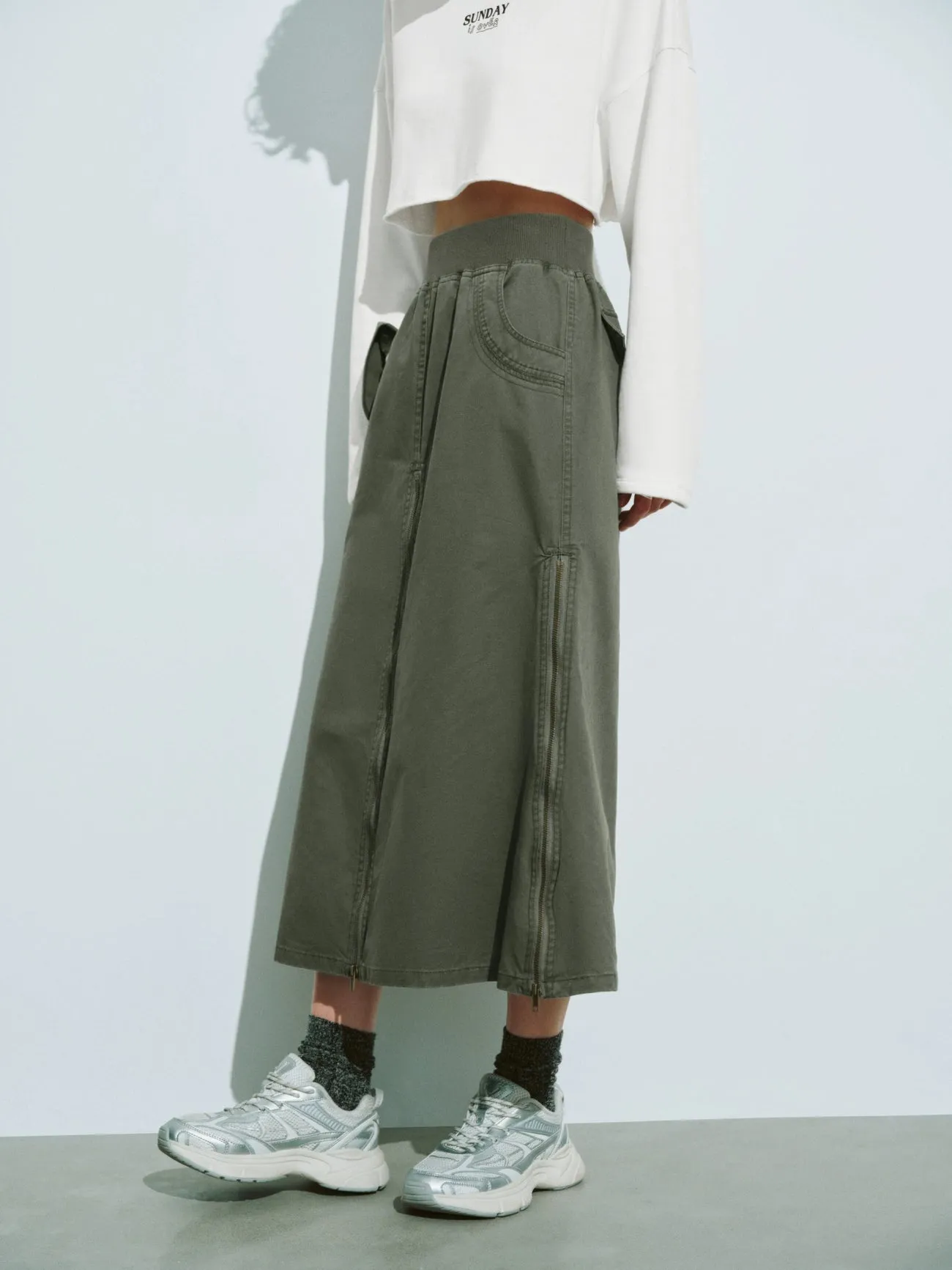 Long A-Line Skirts sold by Urban Revivo product image thumbnail 3