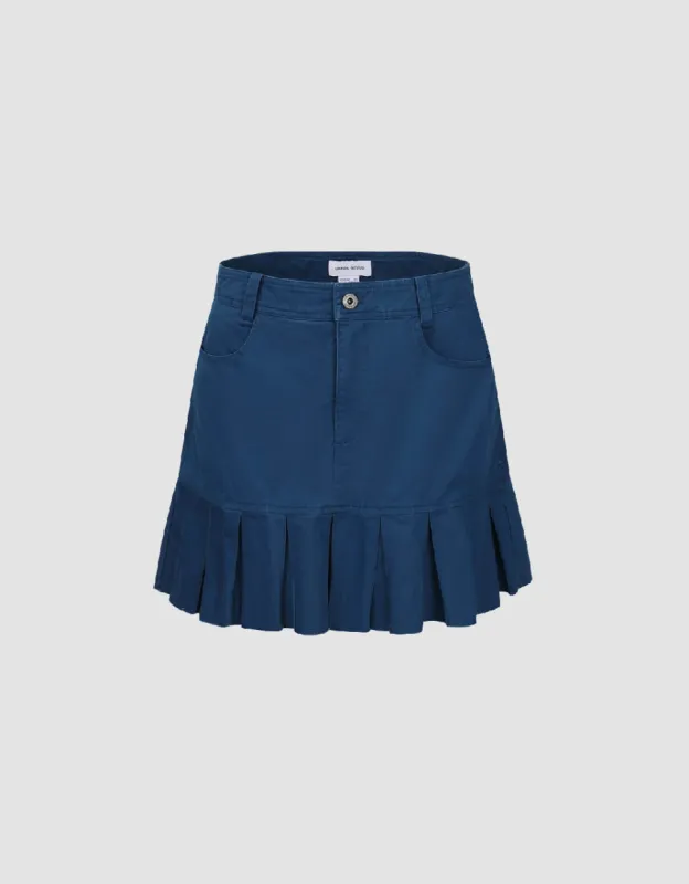 Pleated Mini A-Line Skirt made by Urban Revivo
