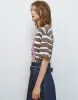 Striped Crew Neck Straight T-Shirt sold by Urban Revivo