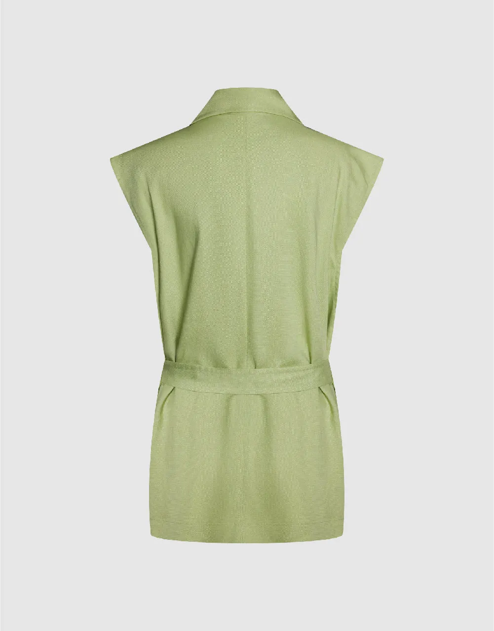 Shawl Collar Vest With Belt sold by Urban Revivo product image thumbnail 5