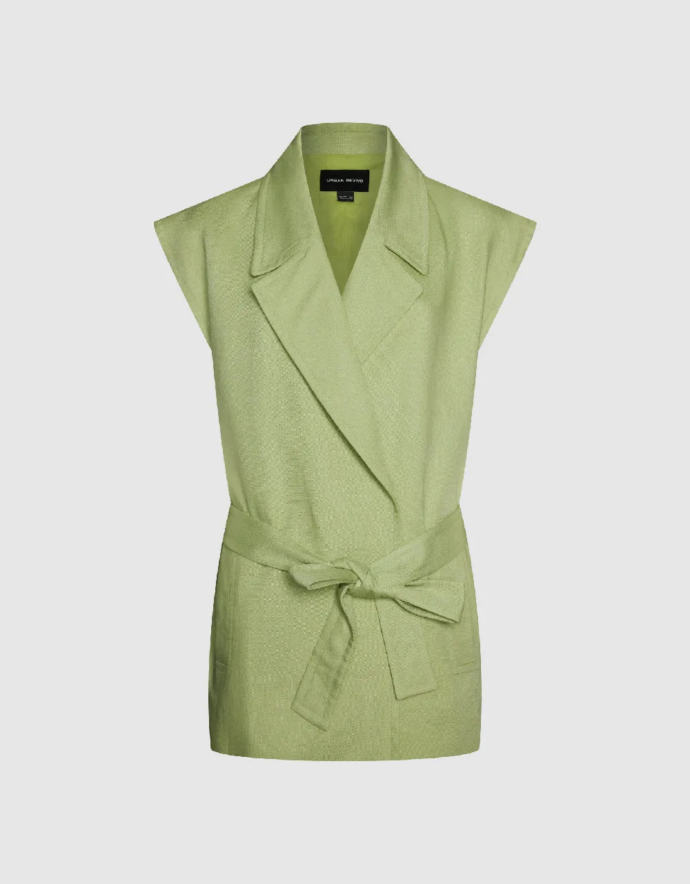 Shawl Collar Vest With Belt sold by Urban Revivo product image thumbnail 4