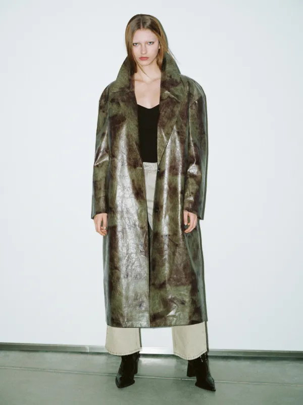 Drop Shoulder Sleeve Long Trench Coats sold by Urban Revivo