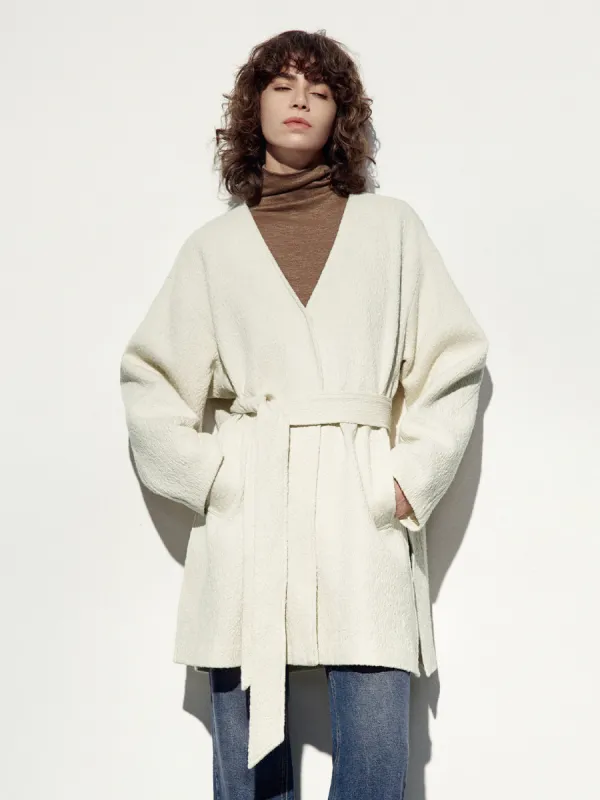 Drop Shoulder Sleeve Long Coats made by Urban Revivo