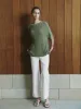 Drop Shoulder Sleeve Crew Neck Knitted T-Shirts sold by Urban Revivo