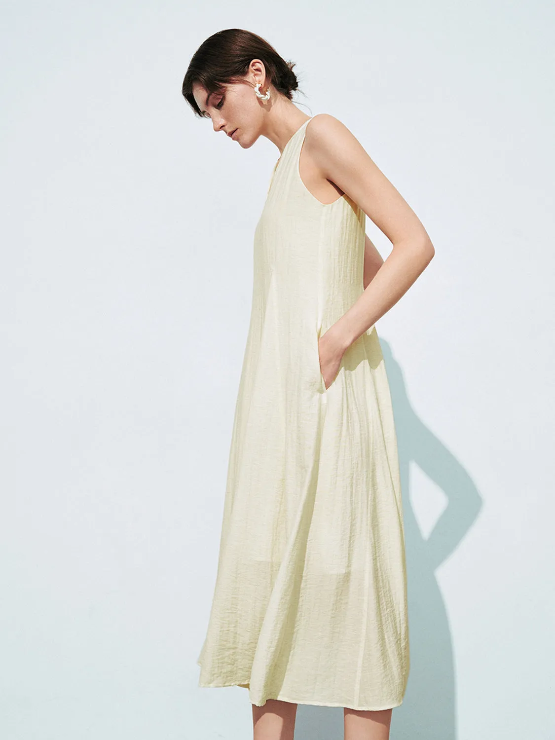 Sleeveless V-Neck A-Line Dresses sold by Urban Revivo product image thumbnail 3