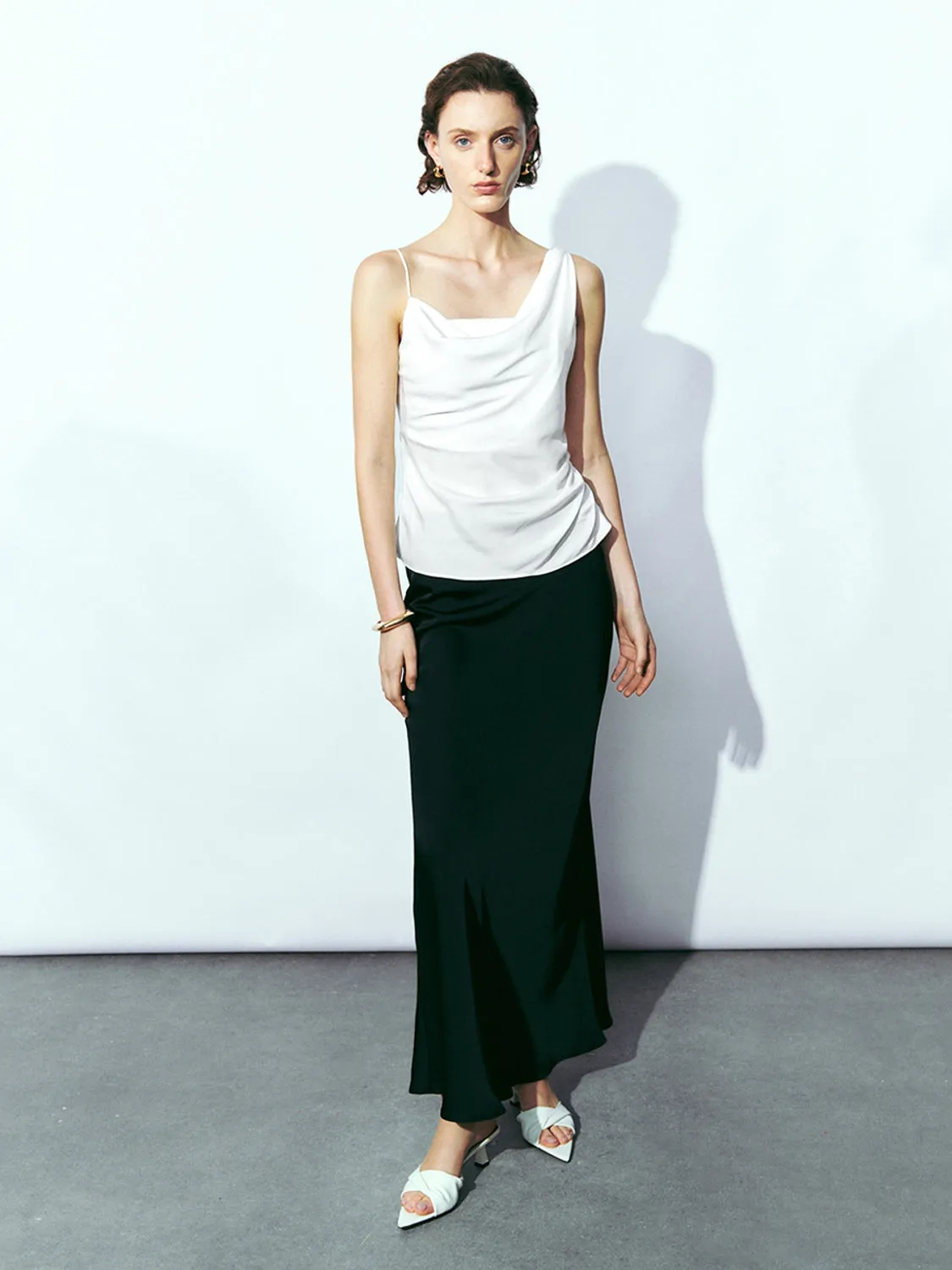 Cowl Neck Short Camis & Cami Tops sold by Urban Revivo product image thumbnail 4