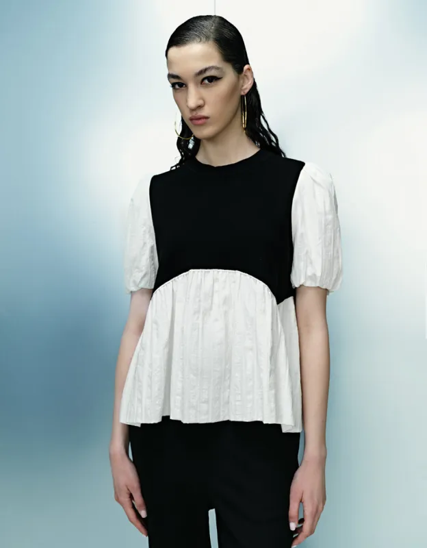 2 In 1 Crew Neck Knitted T-Shirt sold by Urban Revivo