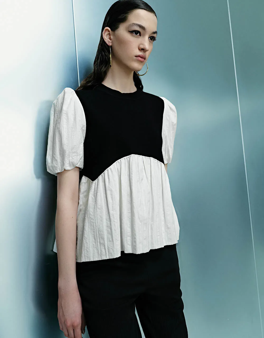 2 In 1 Crew Neck Knitted T-Shirt sold by Urban Revivo product image thumbnail 2