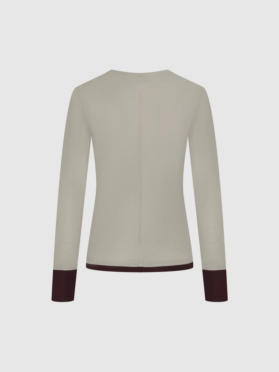 Long Sleeve Skinny T-Shirts sold by Urban Revivo product image thumbnail 2