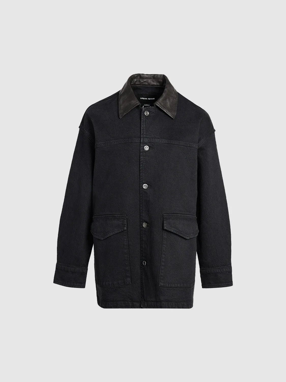 Shirt Collar Denim Jackets sold by Urban Revivo