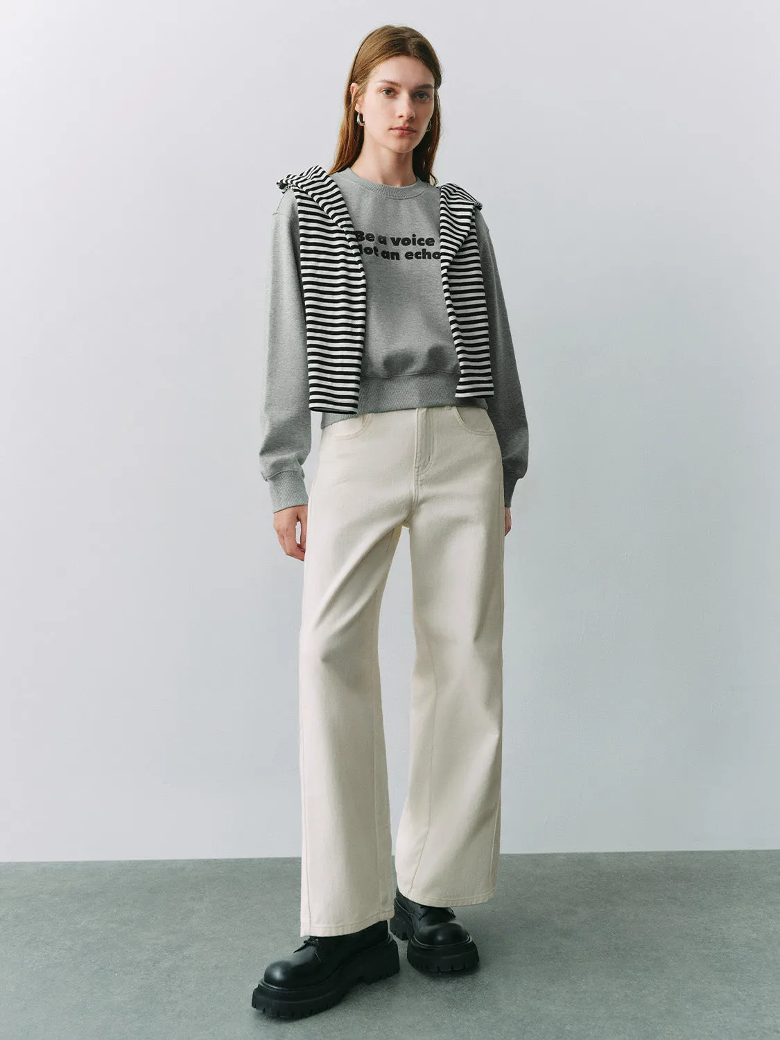 White Denim Jeans sold by Urban Revivo product image thumbnail 5