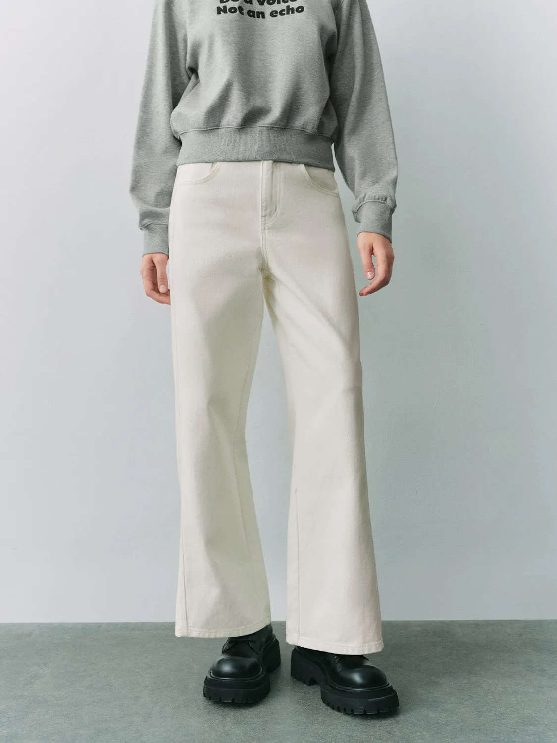 White Denim Jeans sold by Urban Revivo product image thumbnail 2
