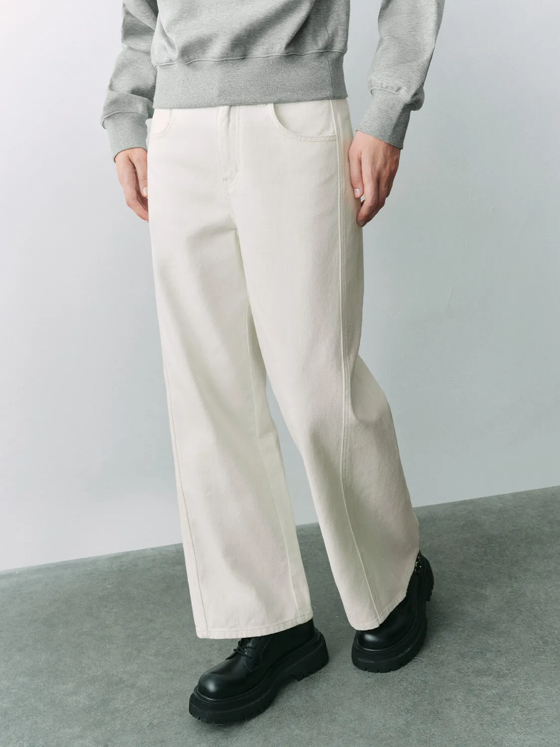 White Denim Jeans sold by Urban Revivo product image thumbnail 3