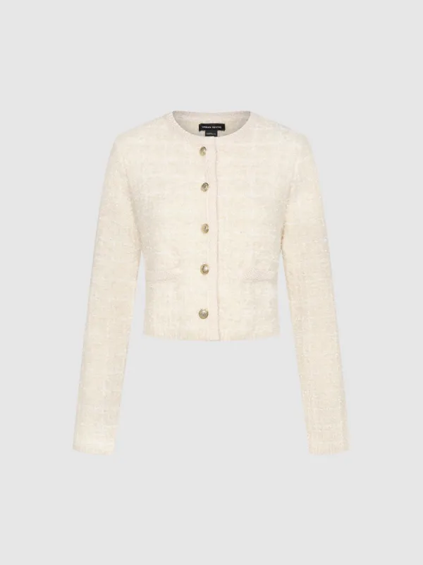 Tweed Knitted Cardigans sold by Urban Revivo