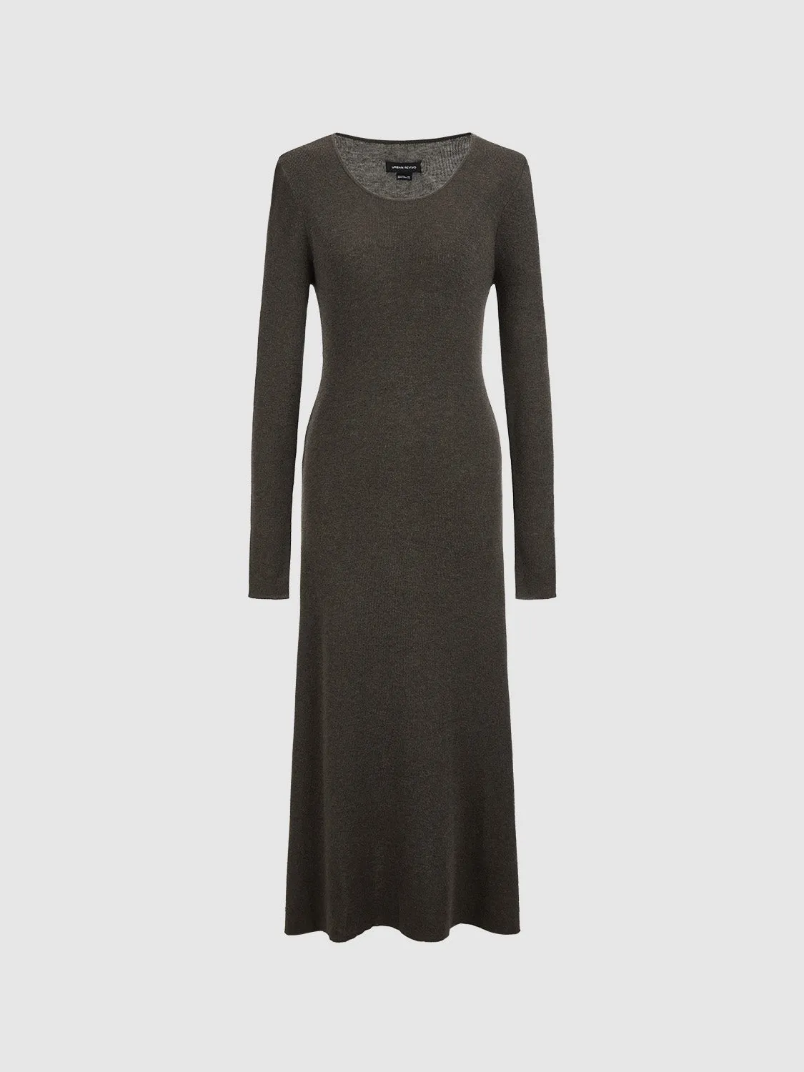 Tie-Front Knitted Dresses sold by Urban Revivo