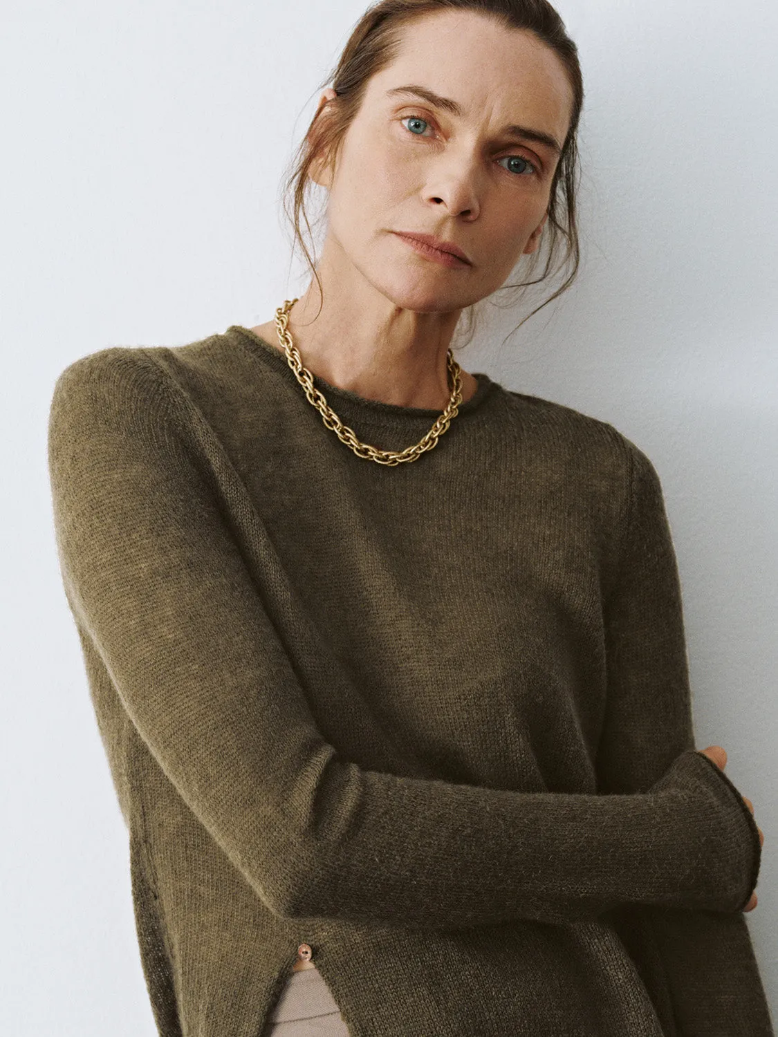 Split Hem Knitted T-Shirts sold by Urban Revivo product image thumbnail 5