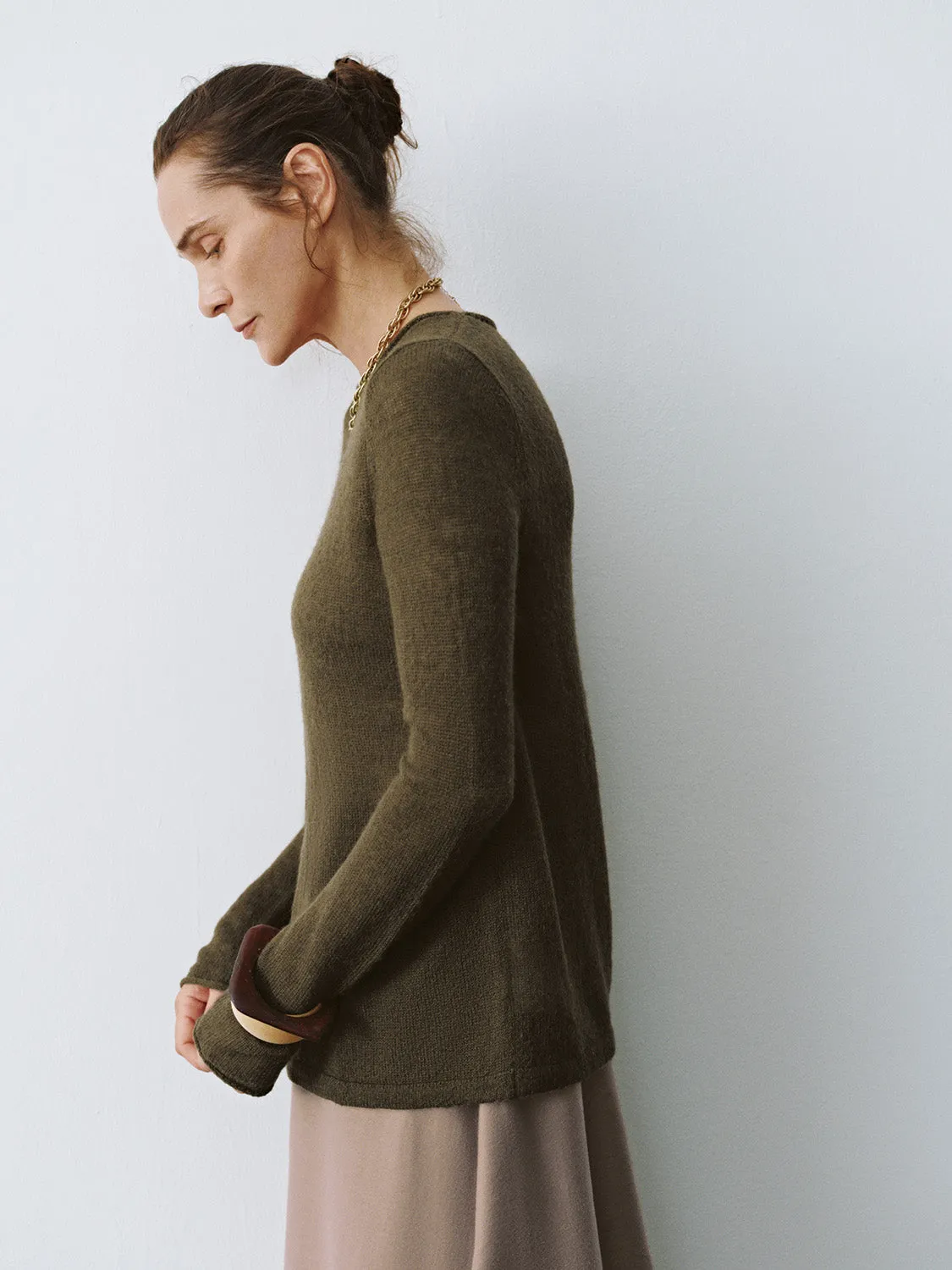 Split Hem Knitted T-Shirts sold by Urban Revivo product image thumbnail 2