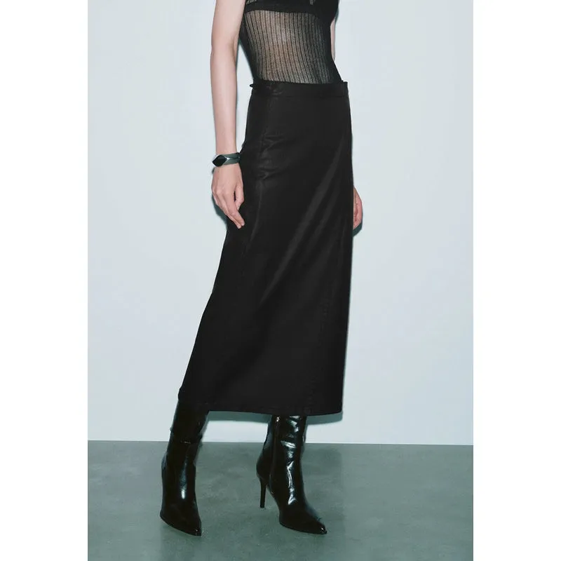 Tie Front Denim Skirts sold by Urban Revivo product image thumbnail 5