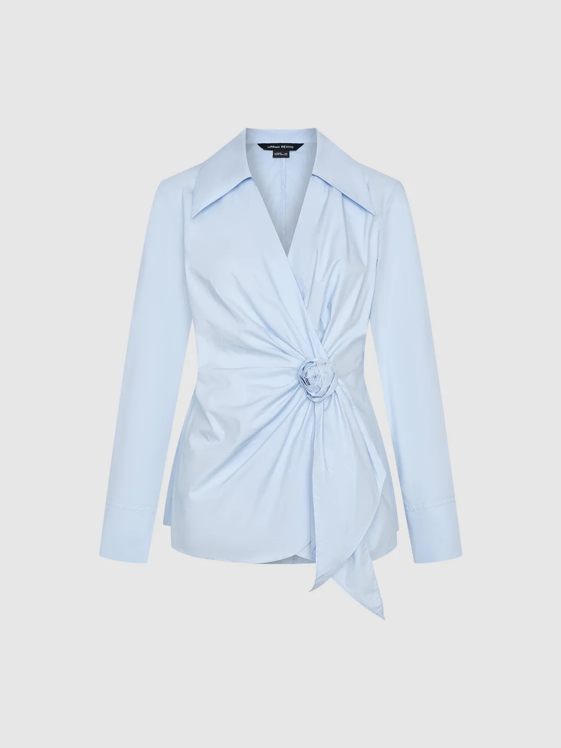 Tie-Front Shirts sold by Urban Revivo product image thumbnail 3