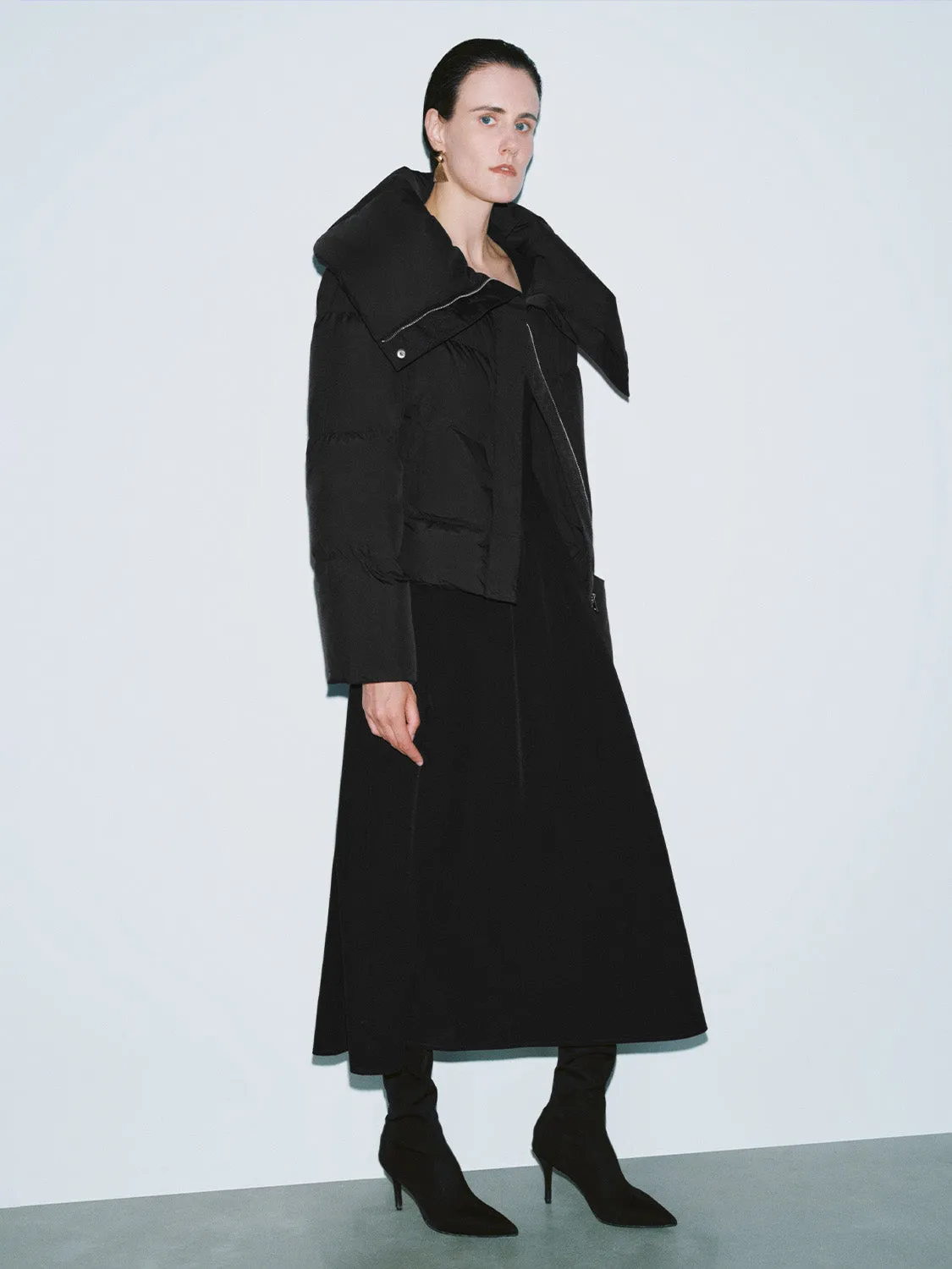 Wide Lapel Down Outerwear sold by Urban Revivo product image thumbnail 4