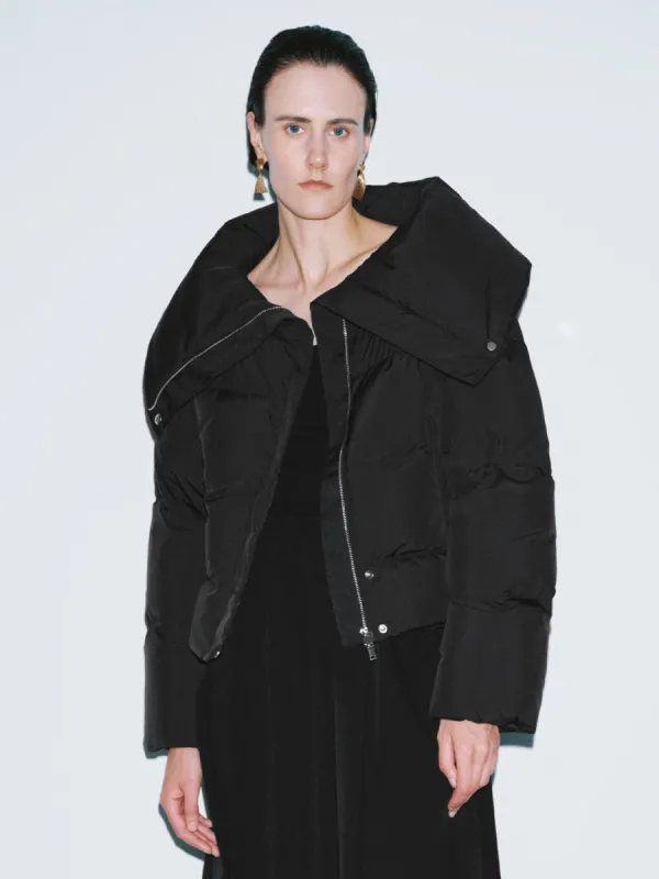 Wide Lapel Down Outerwear sold by Urban Revivo