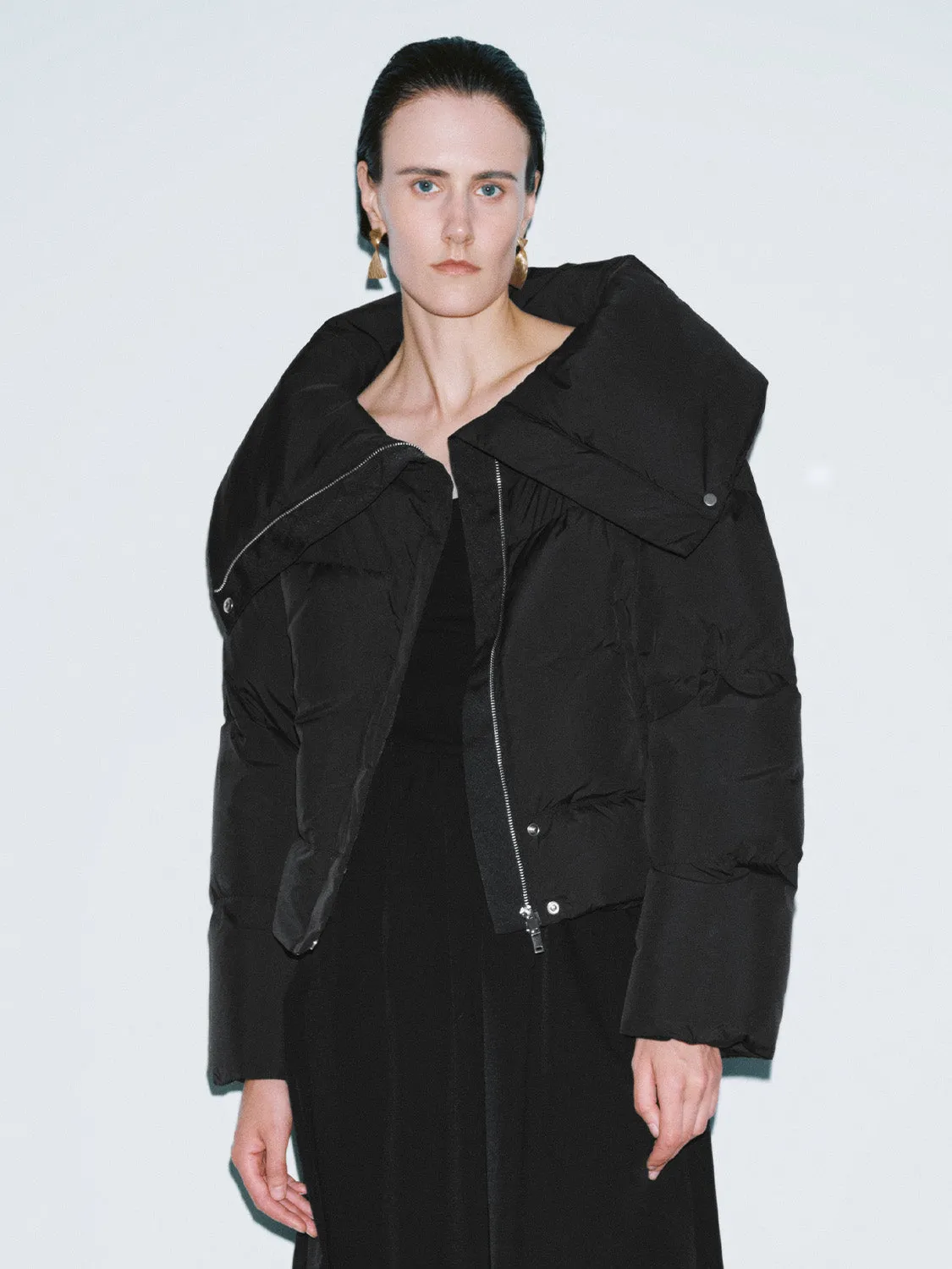 Wide Lapel Down Outerwear sold by Urban Revivo