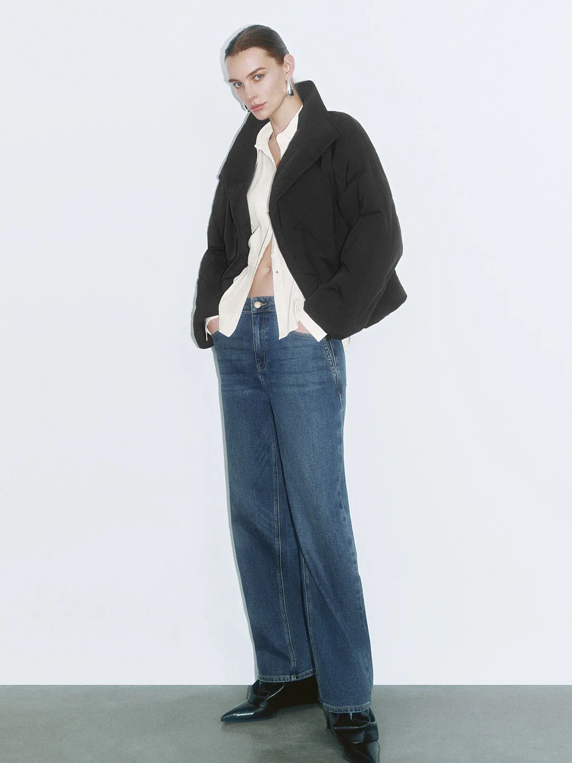 Wide Lapel Down Outerwear sold by Urban Revivo product image thumbnail 4