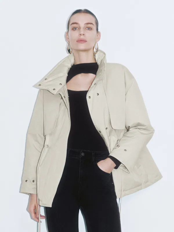 Wide Lapel Down Outerwear sold by Urban Revivo